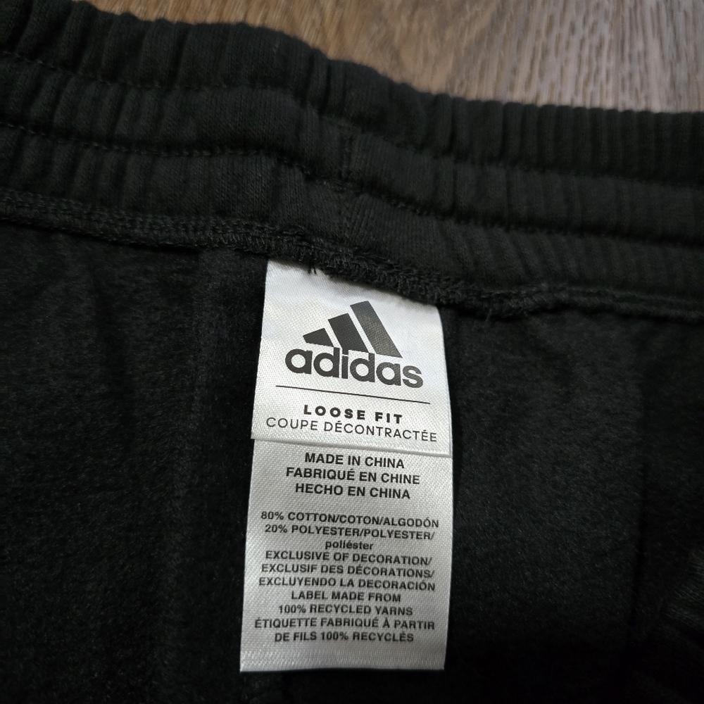 Adidas Girls Joggers Athletic Sweat Pants Black‎ NWT Size 14/16 Large - Picture 7 of 8